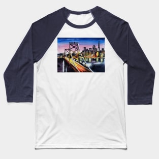 Cities by night Baseball T-Shirt